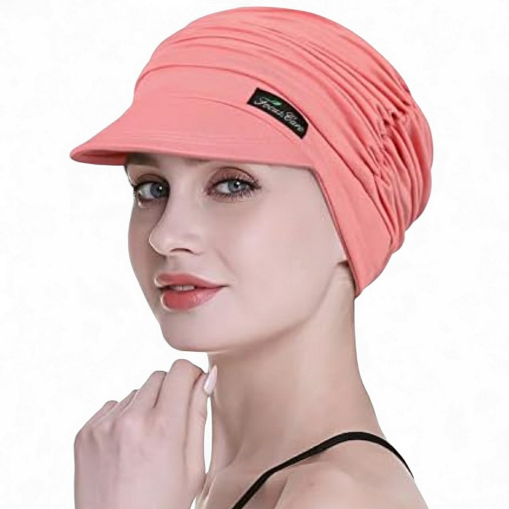 FocusCare Women's Soft Hats Bamboo Baseball Cap Hair Loss Turbans - 2 Units